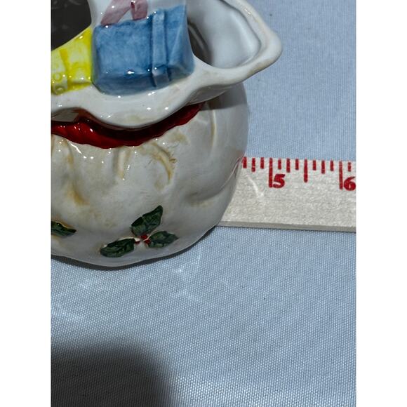 Vintage Lillian Vernon Santa & Toy Bag •Creamer•Lidded Sugar Set Collector MCM - Picture 7 of 10